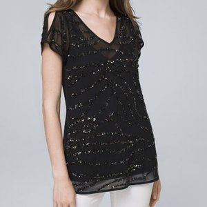 White House Black Market Embellished Top STYLE: 570266212